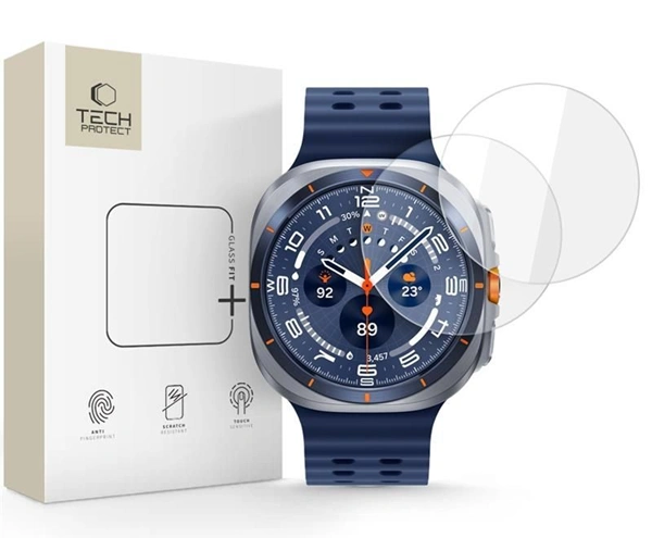 Techprotect Samsung Galaxy Watch Ultra stikliukas, skaidri, 4 nuotrauka